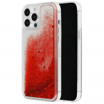 Liquid Heart &Uuml;mbris jaoks Iphone 11 Pro Punane
