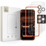 Tech-Protect Easy Set+ 3-pack karastatud klaas jaoks iPhone 16 Pro Max / 17 Pro Max - l&auml;bipaistev