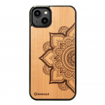 Bewood Mandala Apple Tree Wooden &Uuml;mbris jaoks iPhone 14 Plus - Light Brown