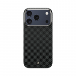 "Benks" magnetinis &scaron;arvas "Air Armor Grid Kevlar Case Metal Frame 600D (B070) for Iphone 17 Pro Max black