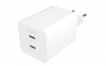 mophie Essentials kahekordne toiteadapter USB-C PD 50W EU, valge