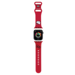 Hello Kitty silikoonist Kitty Head rihm Apple Watch 38/40/41mm - punane
