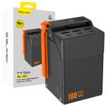 Blavec BJ-50 Tytan akupank, 50 000 mAh, 100 W, 3&times; USB-C + 3&times; USB-A (PBBJ50C), must