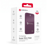 MagSafe'iga &uuml;hilduv akupank Forcell F-Energy SuperSlim F5K8, QC4.0, PD3.0, 15 W, 5000 mAh, kirsipunane
