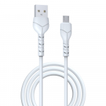 Devia cable Kintone EC144 USB - MicroUSB 1,0 m 2,1A valge