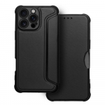 Dėklas telefonui RAZOR Book IPHONE 16 Pro Max juodas
