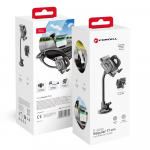 Car phone hoidja Forcell F-Grip Regular 17 cm windshield / dashboard / air vent must