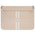 Guess 4G Printed Stripes cover jaoks a 16" laptop - roosa