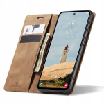 Spacecase Dėklas-piniginė Galaxy A56 &scaron;viesiai rudas