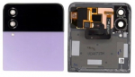 Ekranas Samsung F721 Z Flip4 5G su lietimui jautriu stikliuku ir rėmeliu i&scaron;orinis (Outer) Bora Purple originalus (used Grade C)