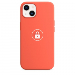 Dėklas "Silicone Case v2" skirtas iPhone 13 / Nectarine / su įpakavimu