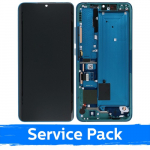 Ekranas skirtas Xiaomi Mi Note 10 (Note 10 Pro / Note 10 Lite) su rėmeliu / Aurora Green / (Service Pack)