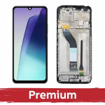 LCD ekranas suderinamas su Xiaomi Redmi 14C 4G / Poco C75 juodas su rėmeliu OEM