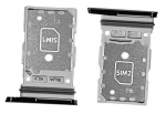 SIM kortelės laikiklis Samsung S901/S906 S22/S22 Plus Dual Phantom Black originalus (service pack)