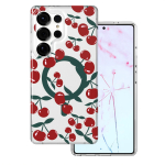 Cherry Mag &uuml;mbris Samsung Galaxy S25 Ultra jaoks l&auml;bipaistev