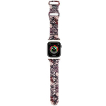 Hello Kitty silikoonist Tags Graffiti rihm Apple Watch 38/40/41mm - roosa