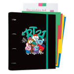 BT21 Street Mood A4 kaust lehtedega, 4 r&otilde;nga ja kummipaelaga