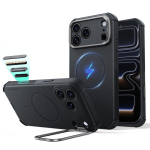 ESR Cyber Tough Kickstand MagSafe &uuml;mbris mudelitele iPhone 18 Pro / 17 Pro, must