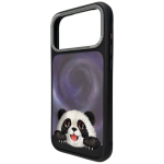 NIMMY case BIG EYED LYING GIANT PANDA compatible with MagSafe for IPHONE 18 Pro/17 Pro black