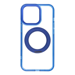 Case for iPhone 13 PRO Frame Circle Stand compatible with MagSafe navy blue