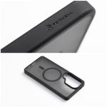 Case for Samsung A16 / A17 / A18 / A26 Forcell F-Protect Smoke Hybrid Premium Lite compatible with MagSafe black
