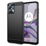 Carbon &Uuml;mbris jaoks Motorola Moto G13 flexible silicone carbon cover must