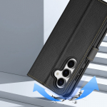 Dux Ducis Lawa Leather &Uuml;mbris jaoks Samsung Galaxy S25+ with Detachable Magnetic Wallet - must