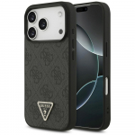 Guess Leather 4G Triangle Strass MagSafe &Uuml;mbris jaoks iPhone 17 Pro - Must