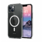 Crong Clear MAG Cover &uuml;mbris seadmele iPhone 14 Plus, MagSafe'iga &uuml;hilduv, l&auml;bipaistev