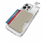 Speck ClickLock magnetrahakott MagSafe'ile, Pale Oak / Dark Umber v&auml;rvitoonis