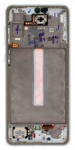 Ekranas Samsung A336 A33 5G 2022 su lietimui jautriu stikliuku ir rėmeliu White originalus (service pack)