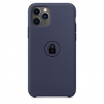 Dėklas "Silicone Case" skirtas iPhone 11 Pro / Midnight Blue / su įpakavimu