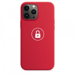 Dėklas "Silicone Case v2" skirtas iPhone 13 Pro / Red Product / su įpakavimu