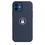 Dėklas "Silicone Case v2" skirtas iPhone 12 Mini / Deep Navy / su įpakavimu