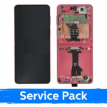 LCD Ekraan Samsung F766 Z Flip7 (sisemine) raamiga / Korall Punane / (Service Pack)