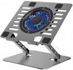Jahutusalus reguleeritav s&uuml;learvutile ART P12 1 x USB A LED alumiinium