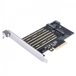 Orico PDM2 PCIe laienduskaart 3.0 &times;4 M.2 NVMe- ja SATA-ketastele &ndash; must