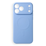 Case for iPhone 18 Pro Max / 17 Pro Max Silicone Mag Cover compatible with MagSafe (camera protection) light blue
