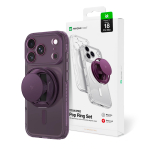 AmazingThing Titan Pro Pop Lens &uuml;mbris seadmele iPhone 18 Pro Max, kaamerakatte, hoidiku ja toega, MagSafe-&uuml;hilduv &ndash; lilla