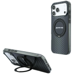 Mercedes AMG IML Double Layer Urban Line &uuml;mbris seadmele iPhone 18 Pro Max / 17 Pro Max, r&otilde;ngastoega, MagSafe-&uuml;hilduv &ndash; must