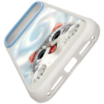NIMMY case BIG EYED LYING SILVER SHADED CAT compatible with MagSafe for IPHONE 18 Pro Max/17 Pro Max grey