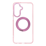 Case for Samsung A37 Frame Circle Stand compatible with MagSafe pink