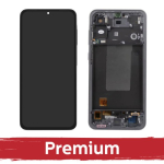 LCD Display Compatible With Samsung A566 A56 5G with Frame / Graphite / OEM