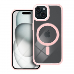 COLOR EDGE MAG COVER &Uuml;mbris compatible with MagSafe jaoks IPHONE 15 roosa