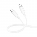 Borofone Kaabel BX112 Lemon - Type C to Type C - PD 60W 1 metre valge
