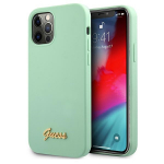 Guess Metal Logo Script &uuml;mbris iPhone 12 Pro Max 6.7" jaoks - roheline