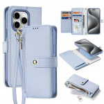 Dux Ducis Lawa Leather &Uuml;mbris jaoks iPhone 15 Pro Max - Sinine