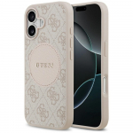 Guess 4G Circle Classic Logo MagSafe &Uuml;mbris jaoks iPhone 17 - Roosa