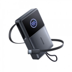 Joyroom JR-PR1 10000mAh 22.5W Powerbank sisseehitatud sisset&otilde;mmatava USB-C kaabliga - must