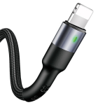 USAMS Laidas pintas U26 LIGHTNING 1M 2A FAST CHARGING juodas SJ311IP01 (US-SJ311)